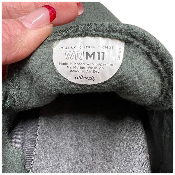 ALLBIRDS Wool Runners Men's Size 11 Shoes Tuke Matcha Green Running Sneakers - Picture 16 of 16